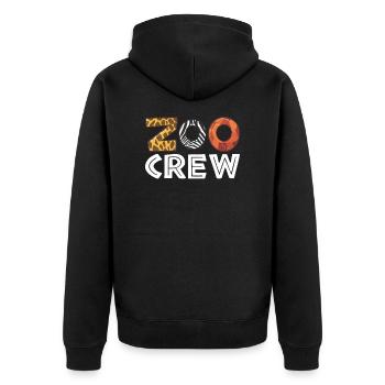 Zoo Crew | Zoo Employee Zoo Employee Zoo - Unisex Premium Organic Zip Hoodie - black - Back - Nico (187cm)