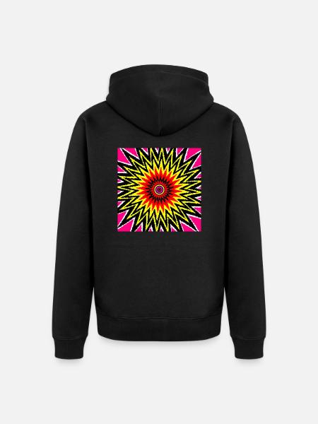 Never Ending - Unisex Premium Organic Zip Hoodie - black