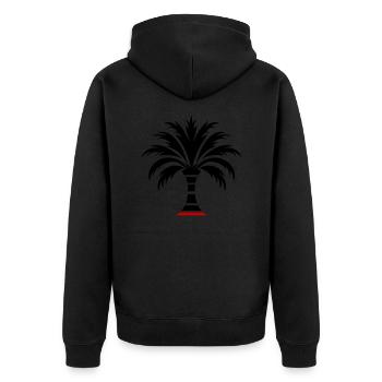 Île Palm - Veste à capuche bio Premium Unisexe - noir - Dos - Nico (187cm)