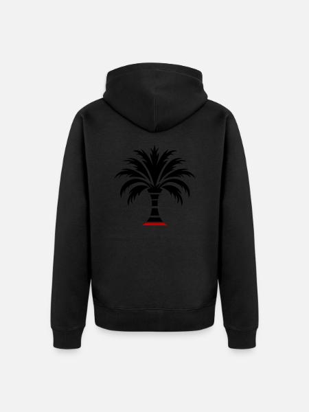 Palm Island - Unisex Premium Organic Zip Hoodie - black
