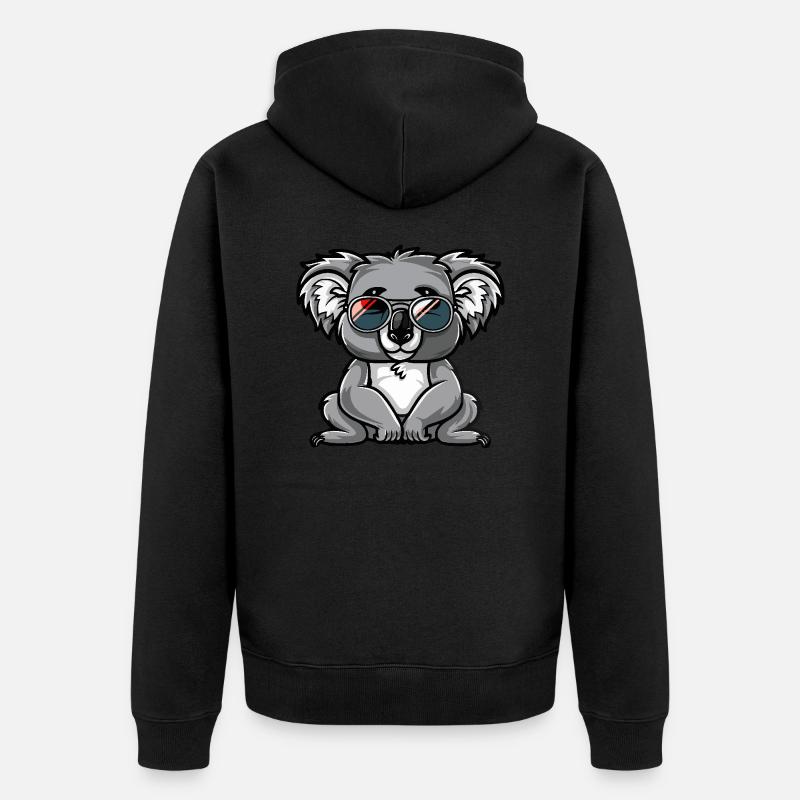 Koala Cool BD - Veste à capuche bio Premium Unisexe - noir