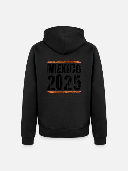 Mexico 2025 Saying - Unisex Premium Organic Zip Hoodie - black