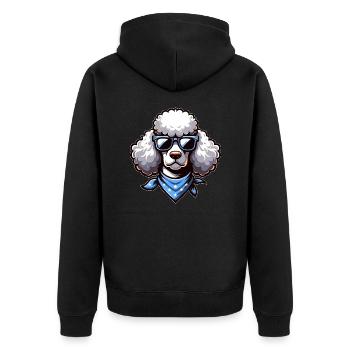 Cool Caniche Lunettes de soleil Bandana Summer Stars - Veste à capuche bio Premium Unisexe - noir - Dos - Nico (187cm)