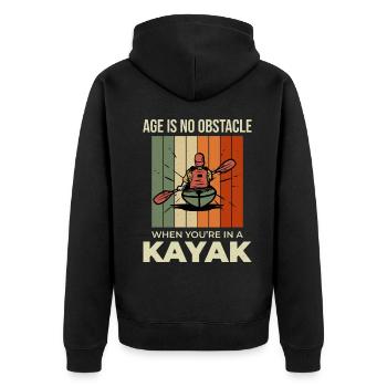 kayak Gradma Kayak Canoë Kayak Drôle - Veste à capuche bio Premium Unisexe - noir - Dos - Nico (187cm)