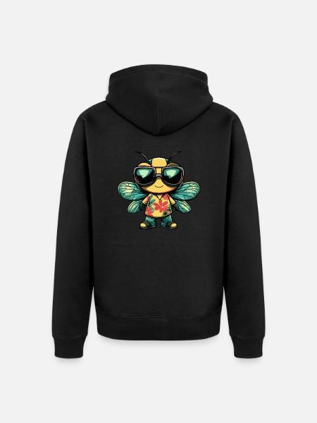 Libellule Cool Summer - Veste à capuche bio Premium Unisexe - noir