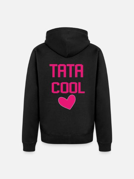 TATA COOL COEUR - Veste à capuche bio Premium Unisexe - noir