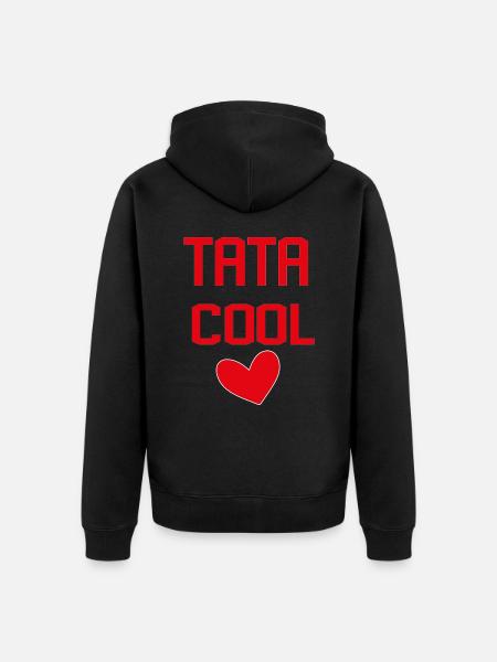 TATA COOL COEUR - Veste à capuche bio Premium Unisexe - noir