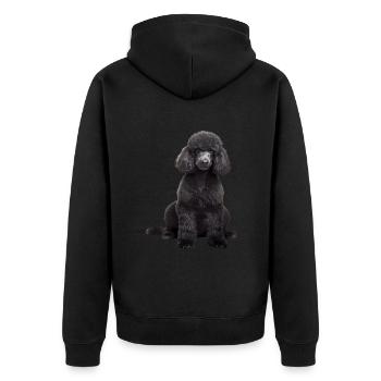 Caniche - Veste à capuche bio Premium Unisexe - noir - Dos - Nico (187cm)