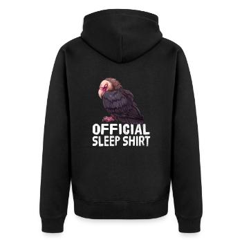 Chemise de nuit officielle Vulture - Veste à capuche bio Premium Unisexe - noir - Dos - Nico (187cm)