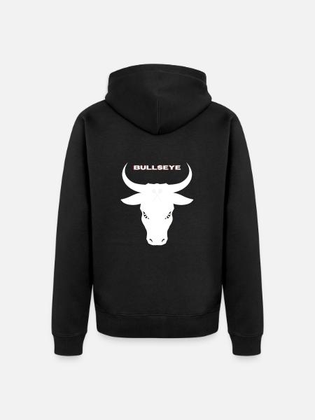 Bullseye - Unisex Premium Bio Zip Hoodie - Schwarz