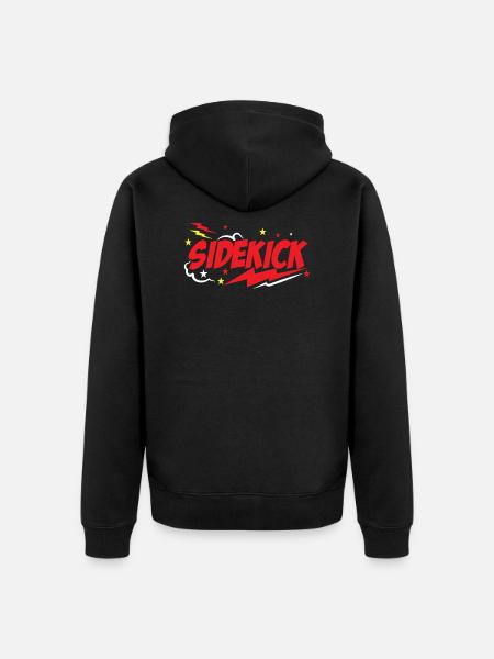 Dad Sidekicks Matching - Unisex Premium Organic Zip Hoodie - black