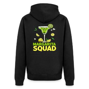 T-shirt Margarita Squad - Veste à capuche bio Premium Unisexe - noir - Dos - Nico (187cm)