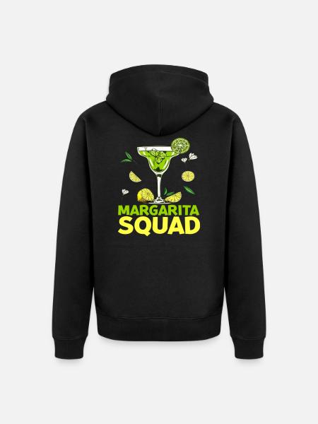 Margarita Squad T Shirt - Unisex Premium Organic Zip Hoodie - black