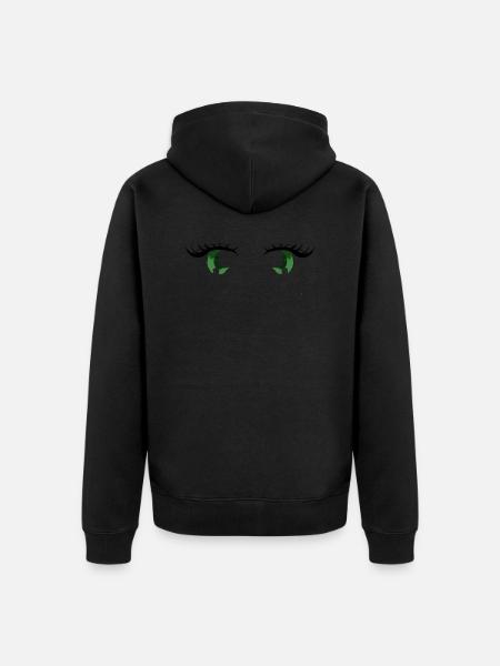 anime manga - Unisex Premium Organic Zip Hoodie - black