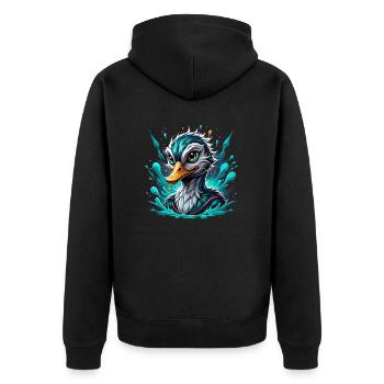 Canard - Veste à capuche bio Premium Unisexe - noir - Dos - Nico (187cm)