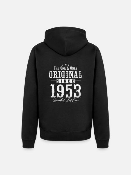 Original since 1953 - Unisex Premium Organic Zip Hoodie - black