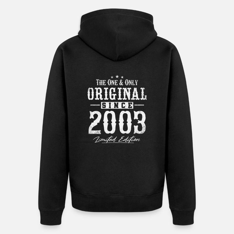 Original depuis 2003 - Veste à capuche bio Premium Unisexe - noir