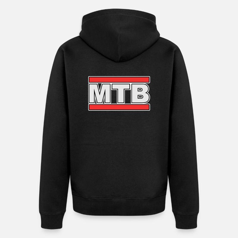 VTT VTT #MTB - Veste à capuche bio Premium Unisexe - noir
