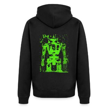 Robot de combat robot Killerrobot utilisé-look - Veste à capuche bio Premium Unisexe - noir - Dos - Nico (187cm)