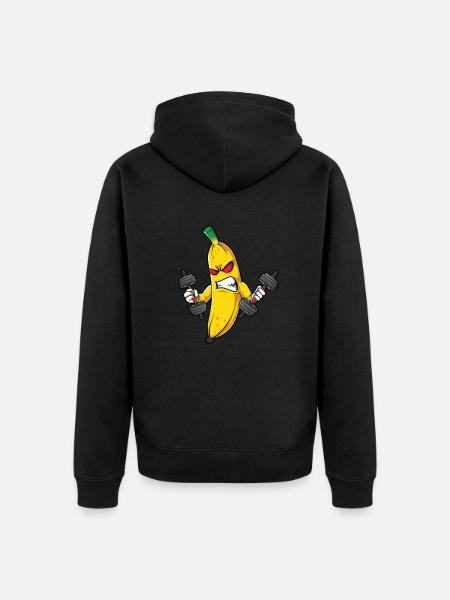 Fitness Banan Träning Rutin Träning Gym - Ekologisk premiumluvjack unisex - svart