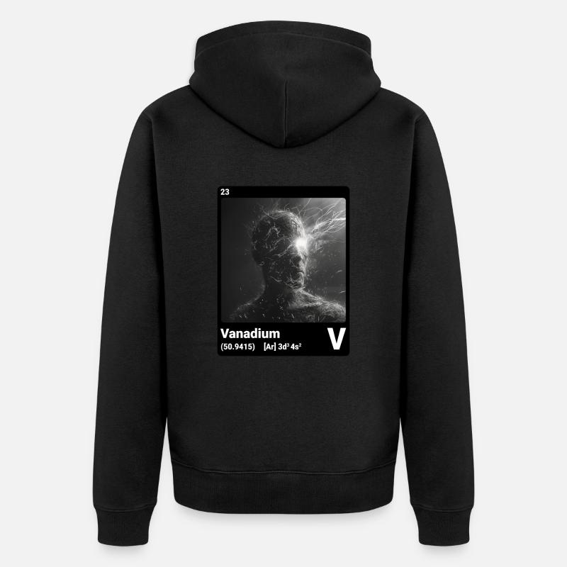 AI am Vanadium (bk) - Veste à capuche bio Premium Unisexe - noir