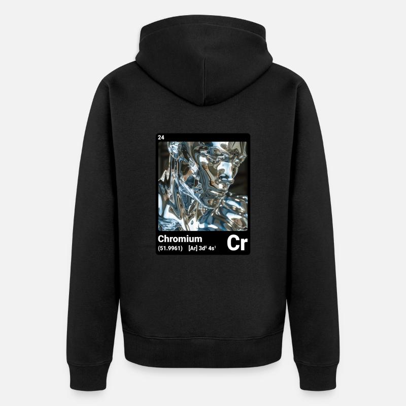 AI am Chromium (bk) - Veste à capuche bio Premium Unisexe - noir