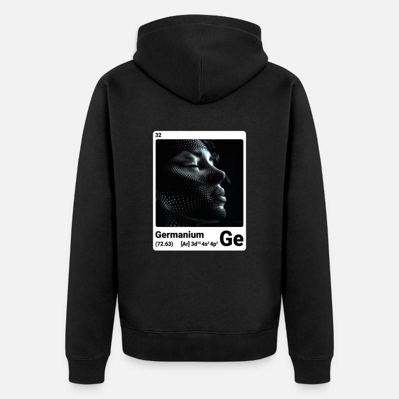 AI am Germanium (wt) - Veste à capuche bio Premium Unisexe - noir