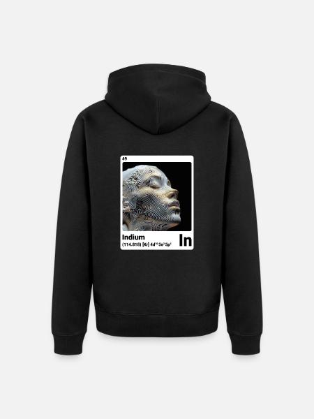 AI am Indium (wt) - Veste à capuche bio Premium Unisexe - noir