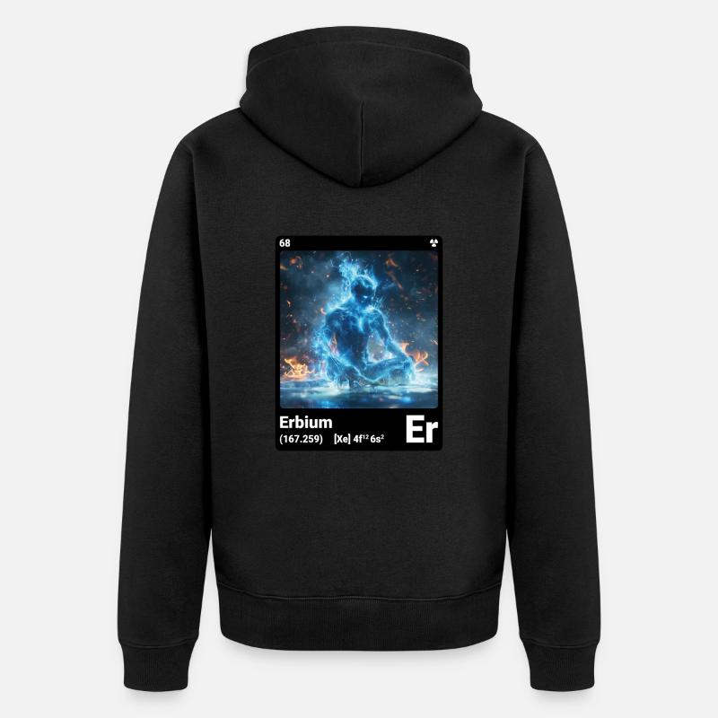 AI am Erbium (bk) - Veste à capuche bio Premium Unisexe - noir
