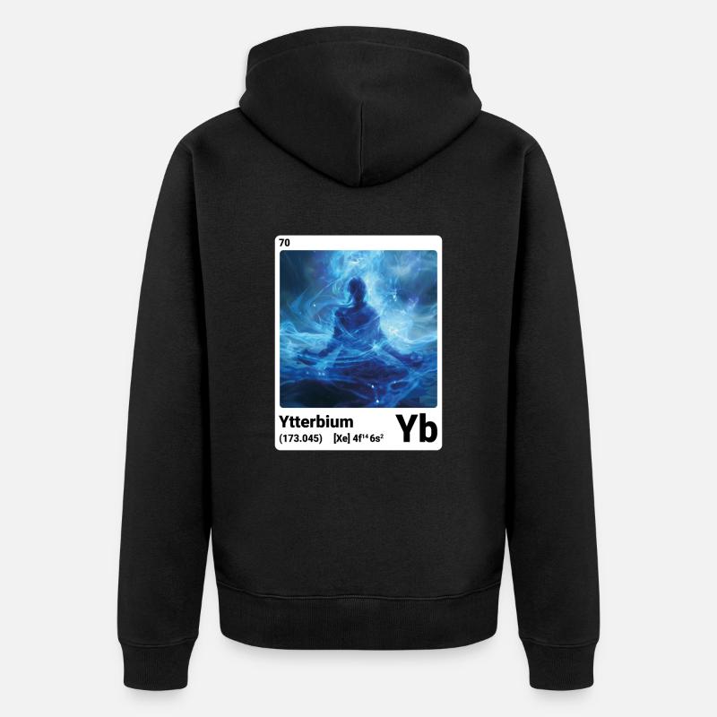 AI am Ytterbium (wt) - Veste à capuche bio Premium Unisexe - noir