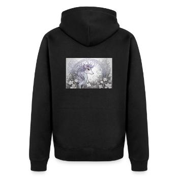 Animal mystique 16 - Veste à capuche bio Premium Unisexe - noir - Dos - Nico (187cm)