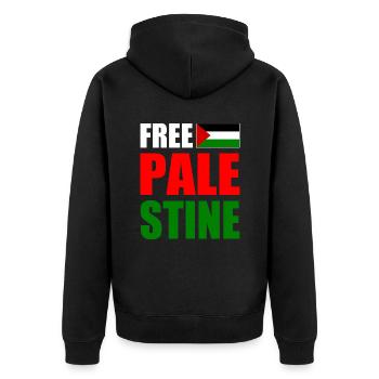 Free palestine - Veste à capuche bio Premium Unisexe - noir - Dos - Nico (187cm)