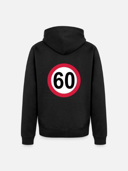 60 - Veste à capuche bio Premium Unisexe - noir