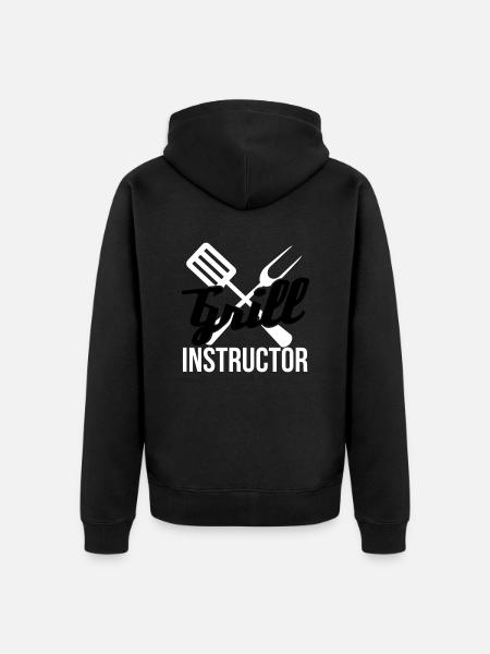 Grill Instructor - Unisex Premium Bio Zip Hoodie - Schwarz