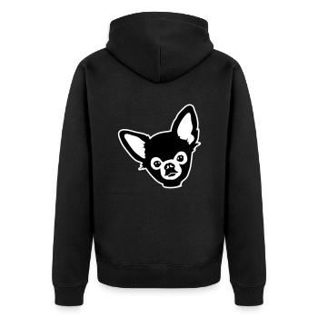 Chihuahua - Veste à capuche bio Premium Unisexe - noir - Dos - Nico (187cm)