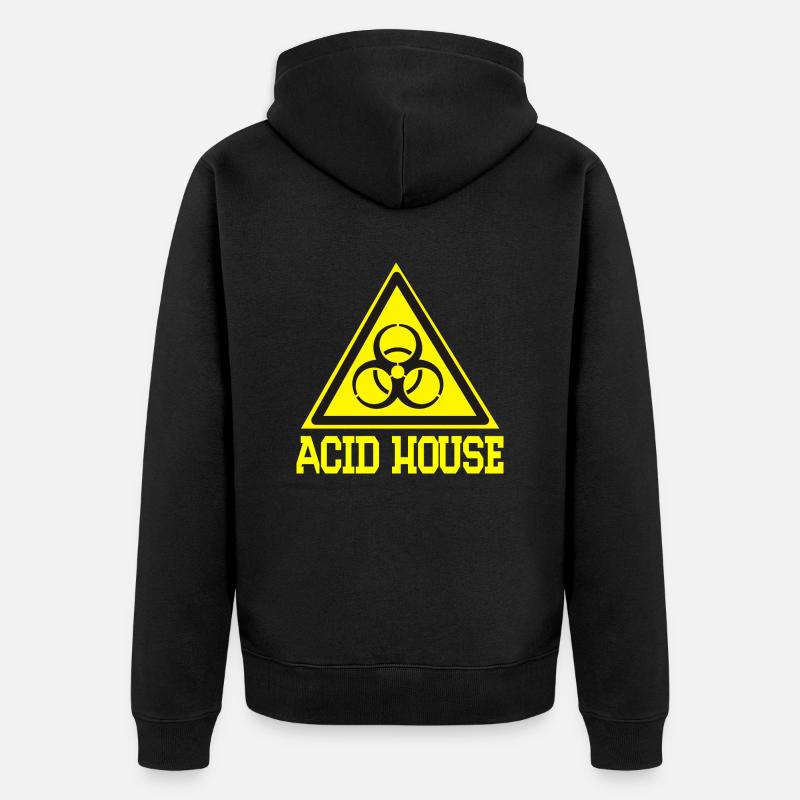 maison acide - Veste à capuche bio Premium Unisexe - noir