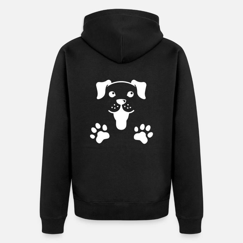 Chien Hund - Veste à capuche bio Premium Unisexe - noir