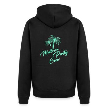 Majorque Party Crew - Veste à capuche bio Premium Unisexe - noir - Dos - Nico (187cm)