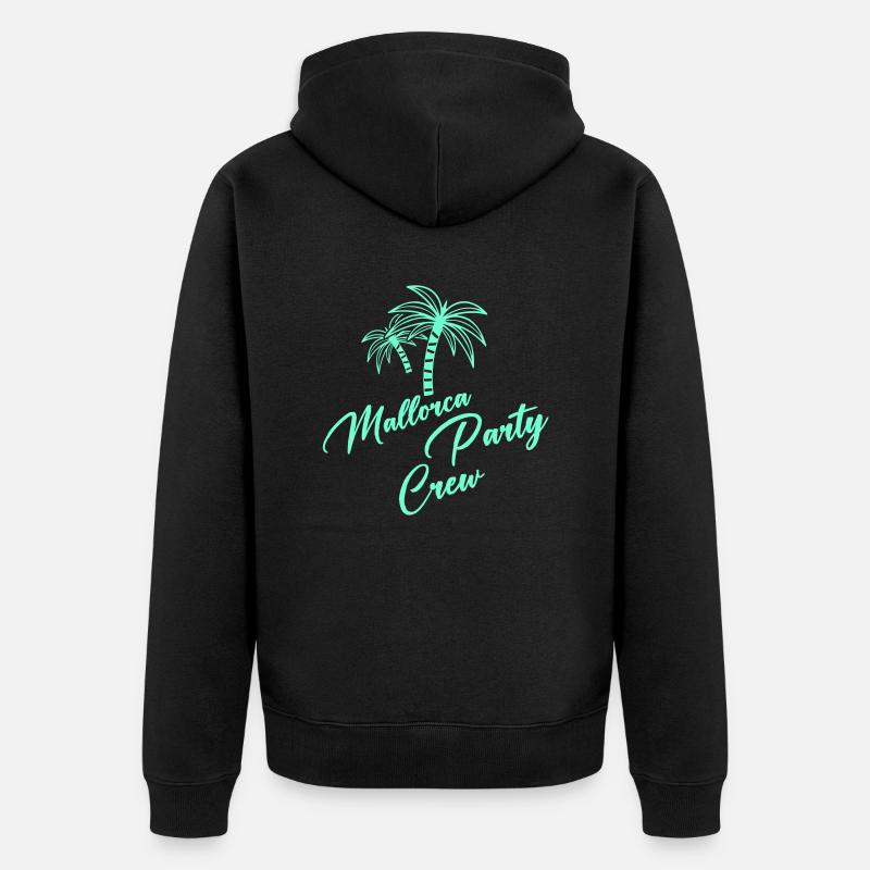Majorque Party Crew - Veste à capuche bio Premium Unisexe - noir