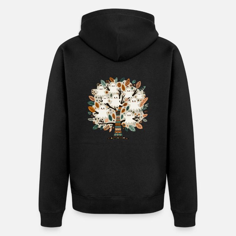 Boho Ghost Tree T-Shirt - Veste à capuche bio Premium Unisexe - noir