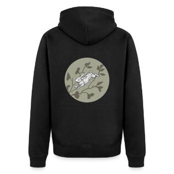 Lapin sur la lune - Veste à capuche bio Premium Unisexe - noir - Dos - Nico (187cm)