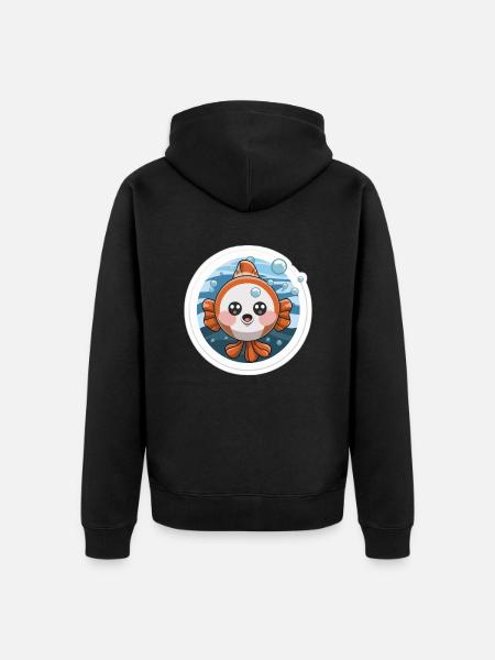 Clownfish Lover - Unisex Premium Organic Zip Hoodie - black