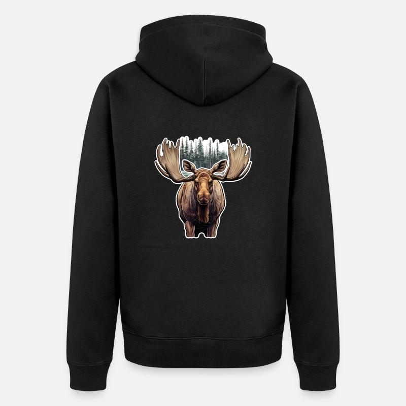Élan - Veste à capuche bio Premium Unisexe - noir