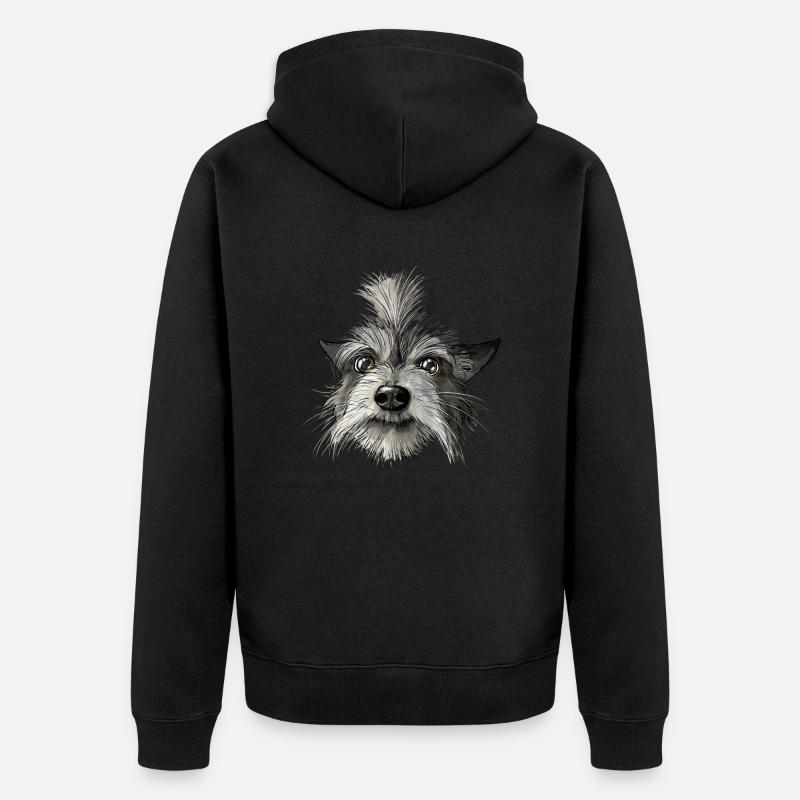 Felix - Unisex Premium Bio Zip Hoodie - Schwarz