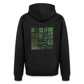 Graphique - Veste à capuche bio Premium Unisexe - noir - Dos - Nico (187cm)