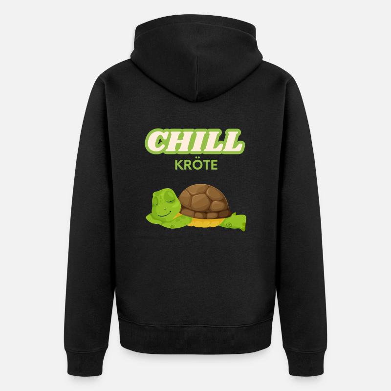 Chill crapaud pour refroidisseur - Veste à capuche bio Premium Unisexe - noir