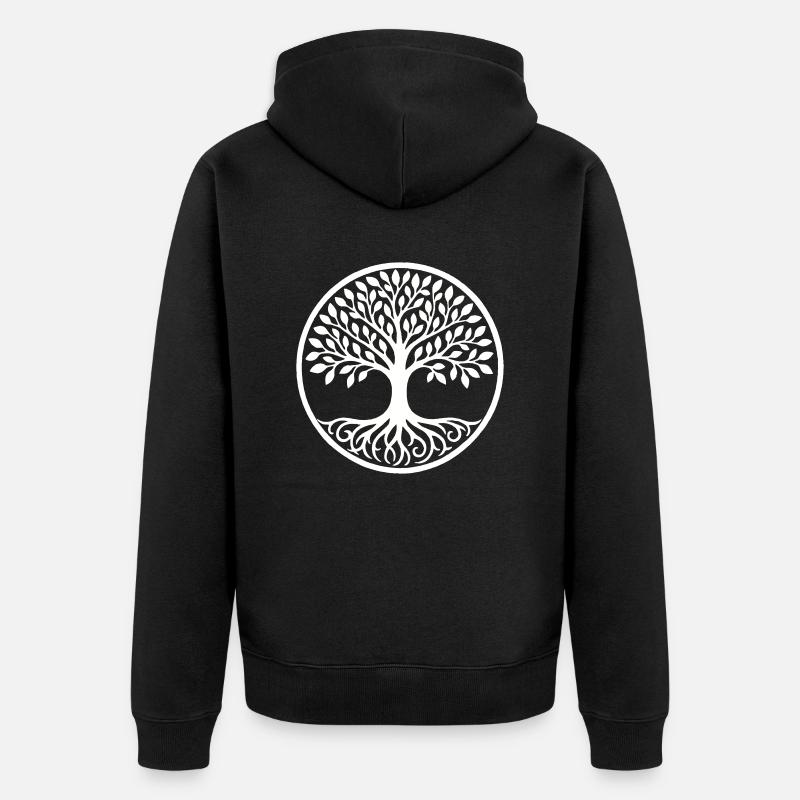 Arbre de vie - Veste à capuche bio Premium Unisexe - noir