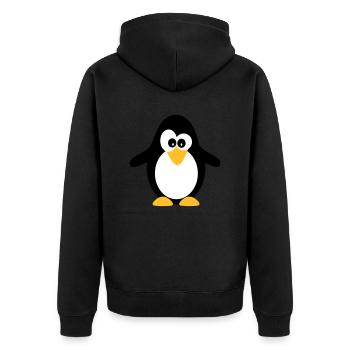 Pingouin - Veste à capuche bio Premium Unisexe - noir - Dos - Nico (187cm)