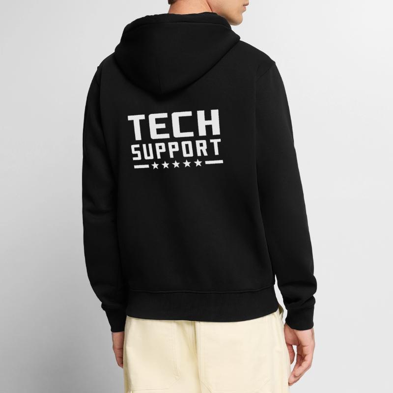 Tech Support technischer Support Unisex Premium Bio Zip Hoodie