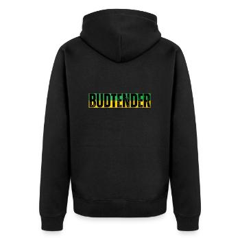 Budtender jamaïcain - Veste à capuche bio Premium Unisexe - noir - Dos - Nico (187cm)